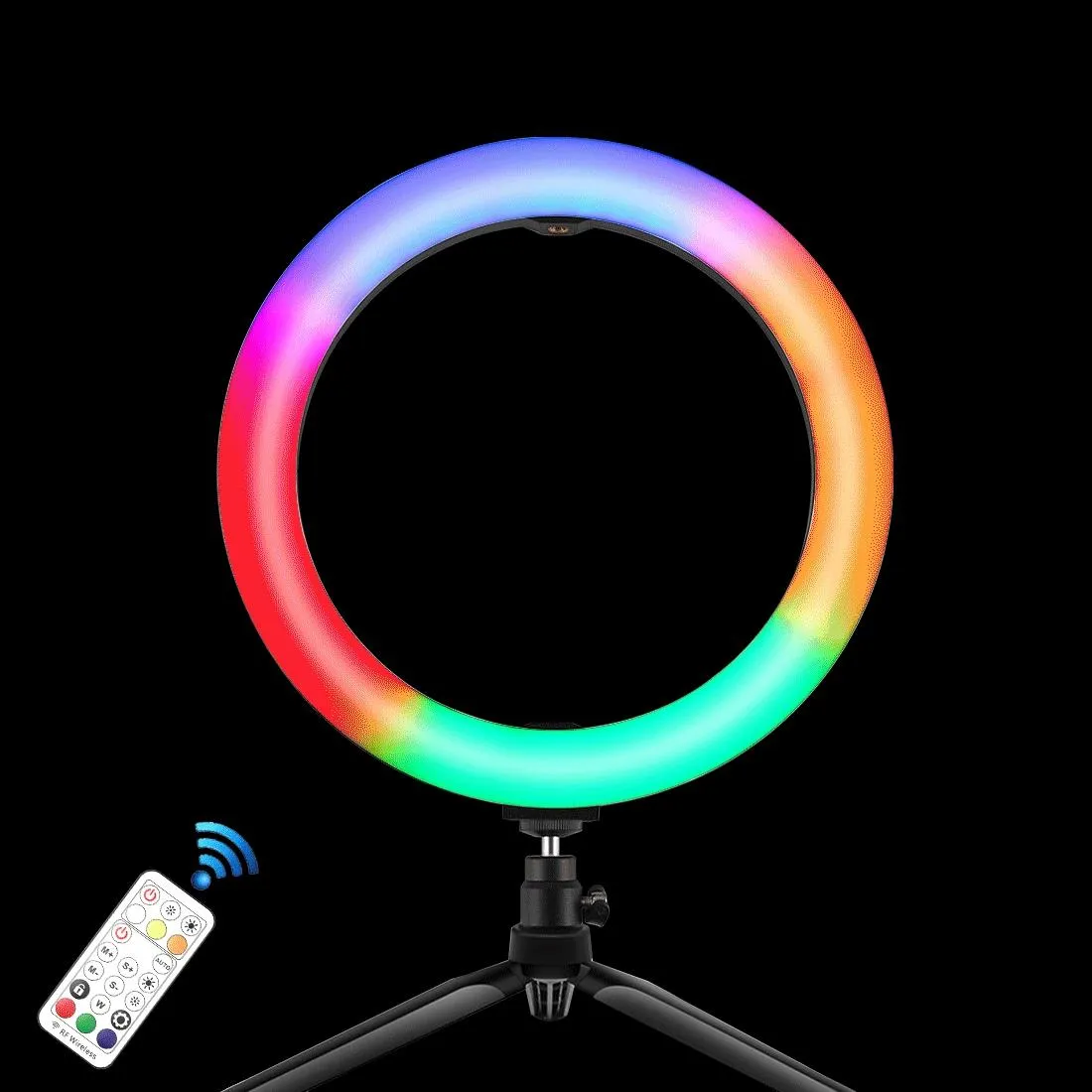 10.2 Marquee Led Beauty Light with Tripod and Remote - Dual-colour Ring Light for Vlogging and Photography