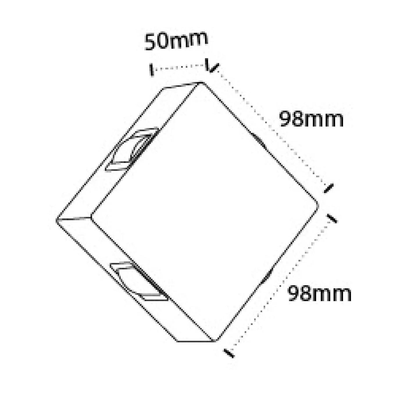 102004-SQL-3x3w Narrow Beam Outdoor wall Lights 9w