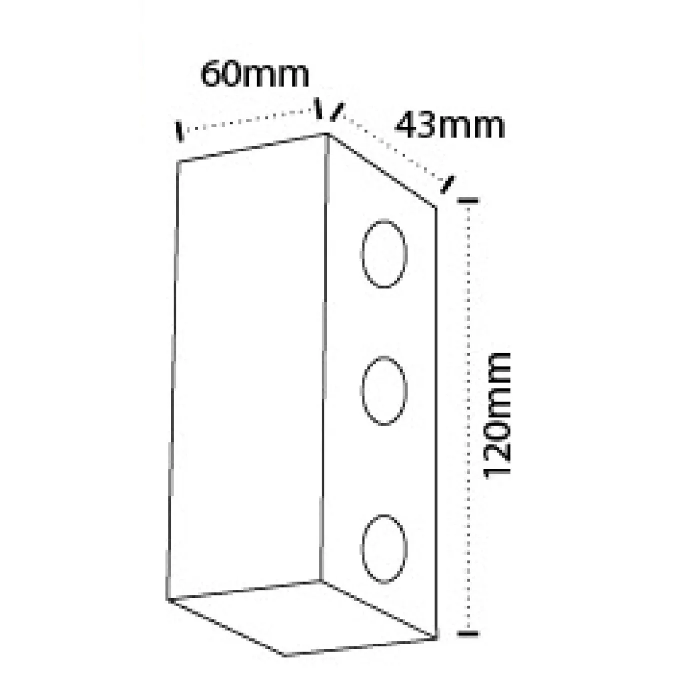 10246-6x1w Narrow Beam Outdoor wall Lights 6w