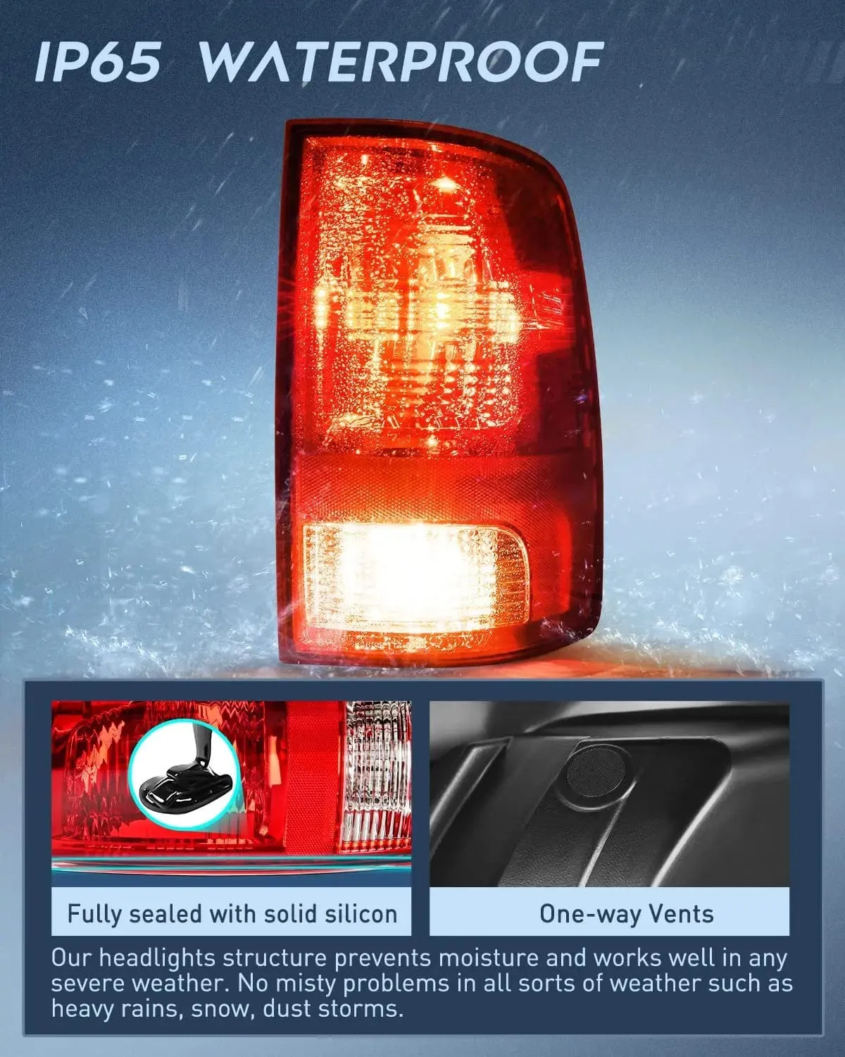 2009-2018 Dodge Ram 1500 2500 3500 Tail light Assembly Rear Lamp Replacement OE Style Passenger Side
