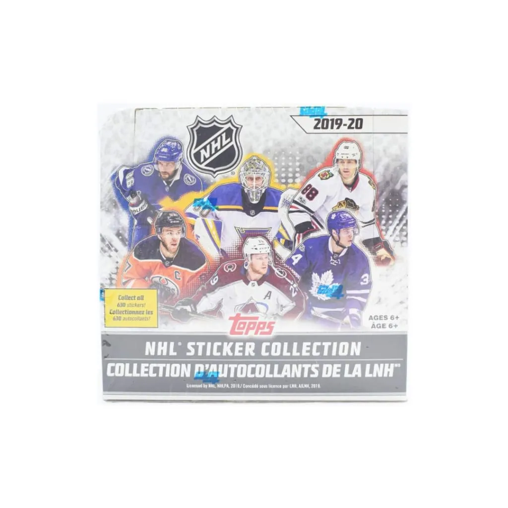 2019-2020 Topps NHL Hockey Sticker Box