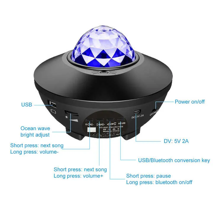 2021 جديد فكرة أفضل بيع ستار الليل كشاف . 2021 New Idea Best Selling Night Star Projector LED