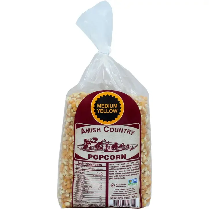 2lb Bag of Medium Yellow Popcorn