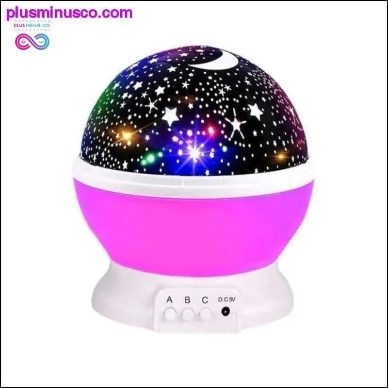 3 Colors LED Rotating Projector Starry Sky Night Lamp