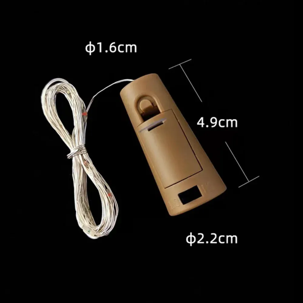 Aswesaw LED Wine Bottle Lights with Cork