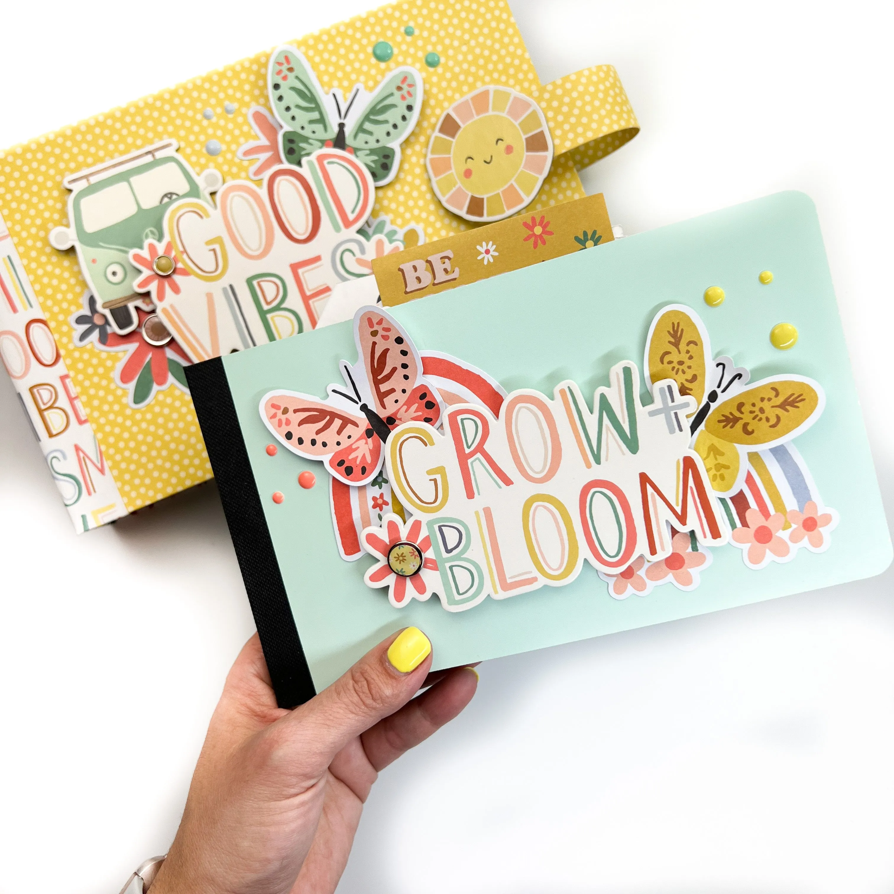 Boho Sunshine 4x6 Flipbook with Chipboard Cover