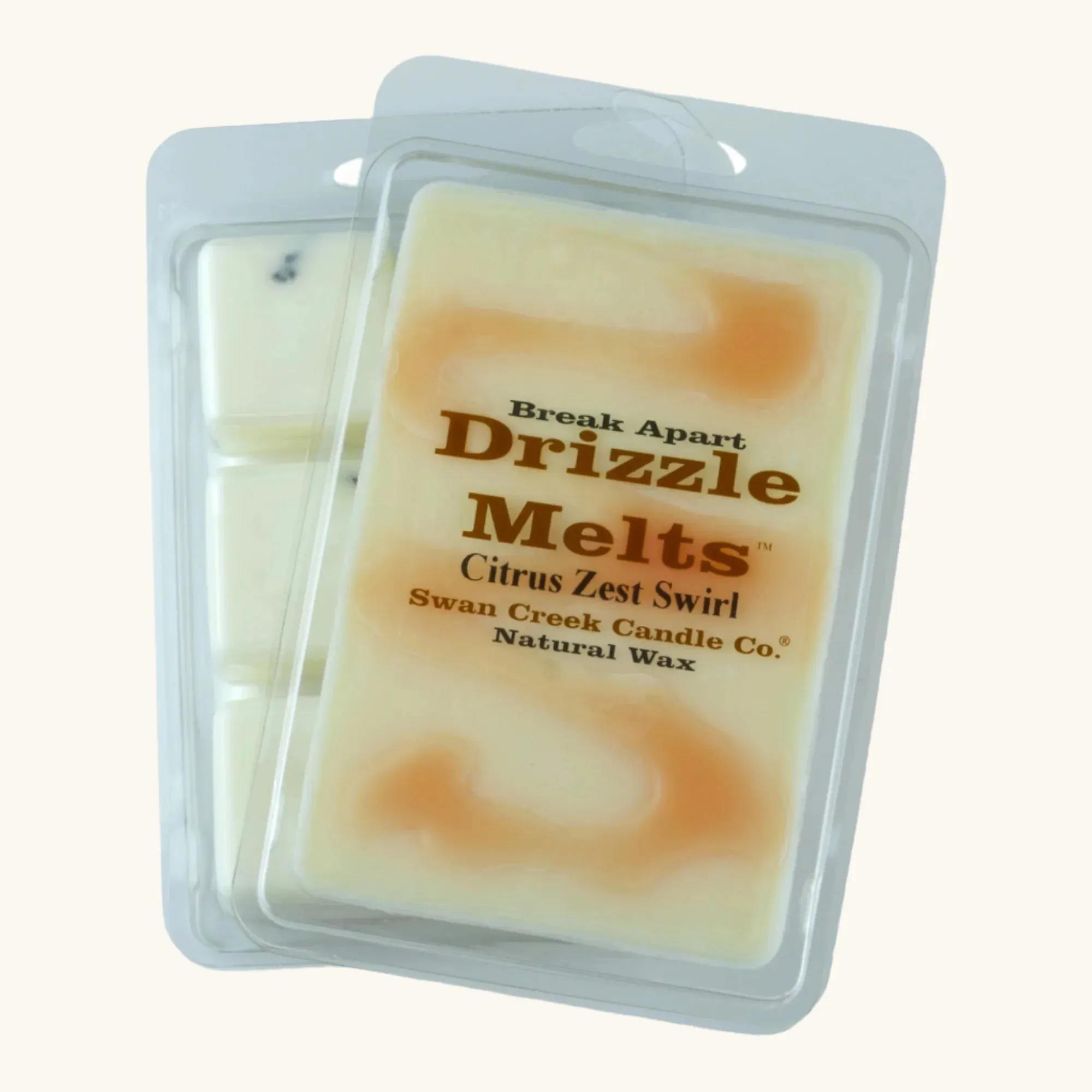Citrus Zest Swirl Drizzle Wax Melt