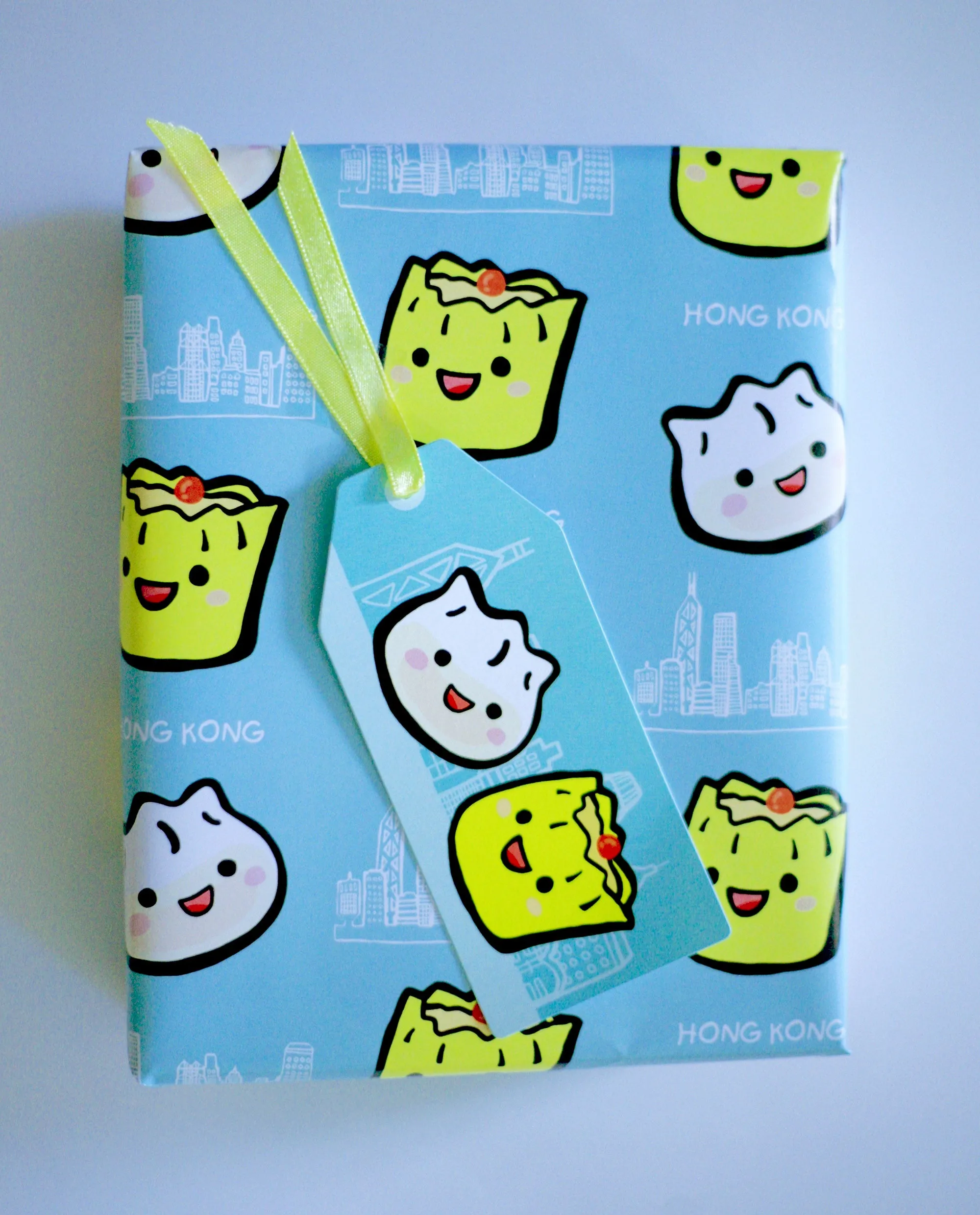 Cute Kids Dumplings Gift Tag