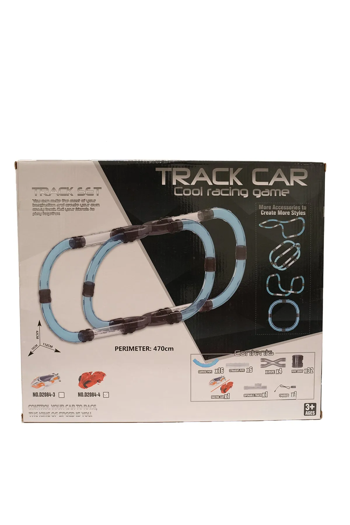 Electric Race Track Set With Car (470cm)