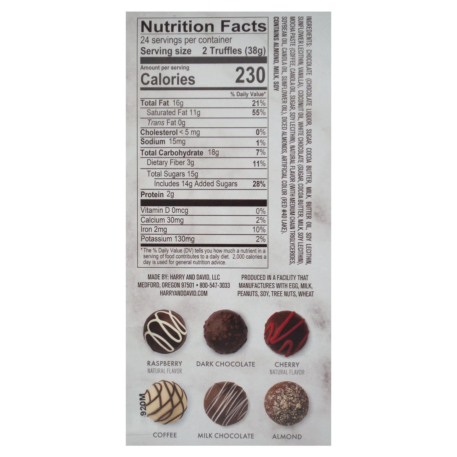 Harry & David Signature Chocolate Truffles
