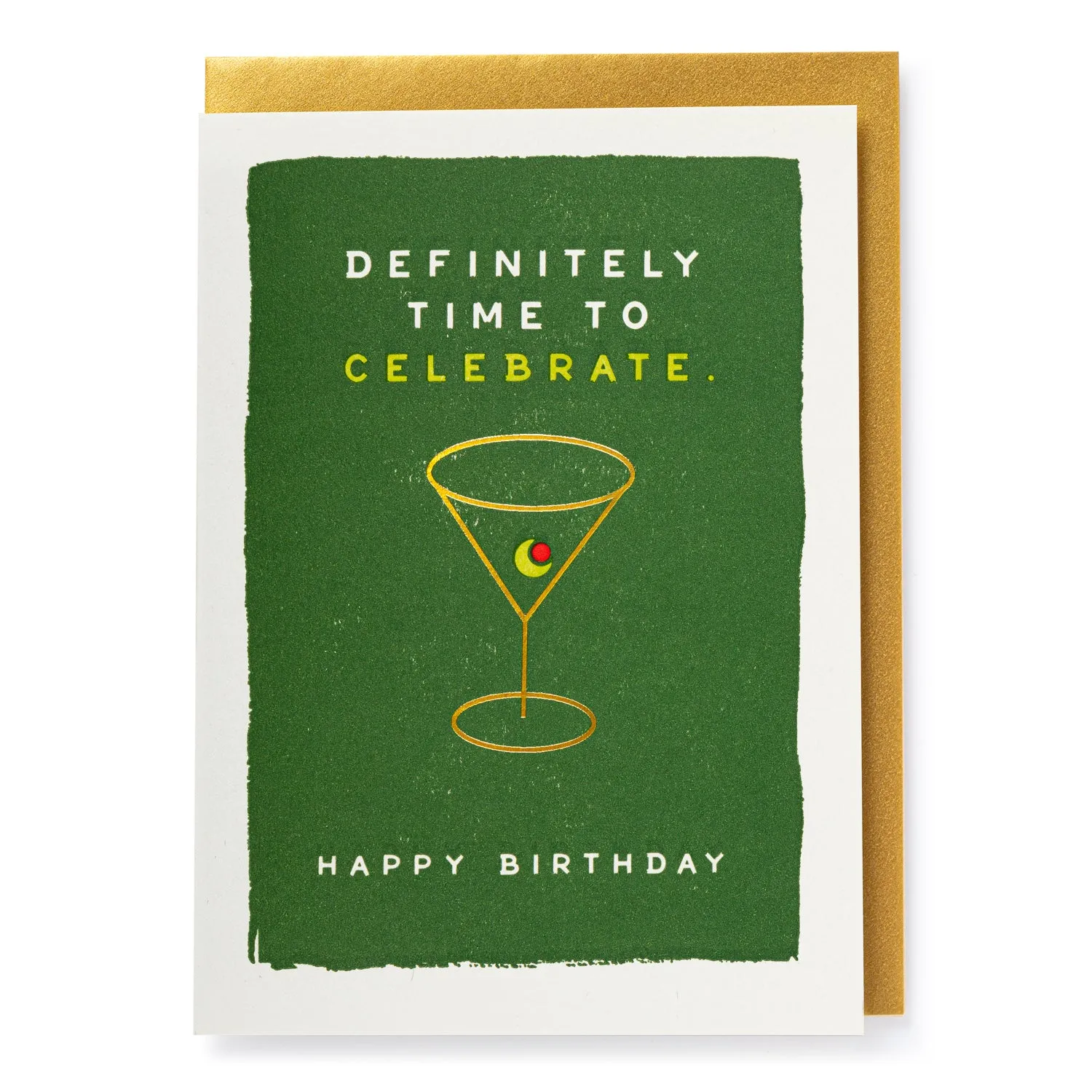 Martini Birthday Card