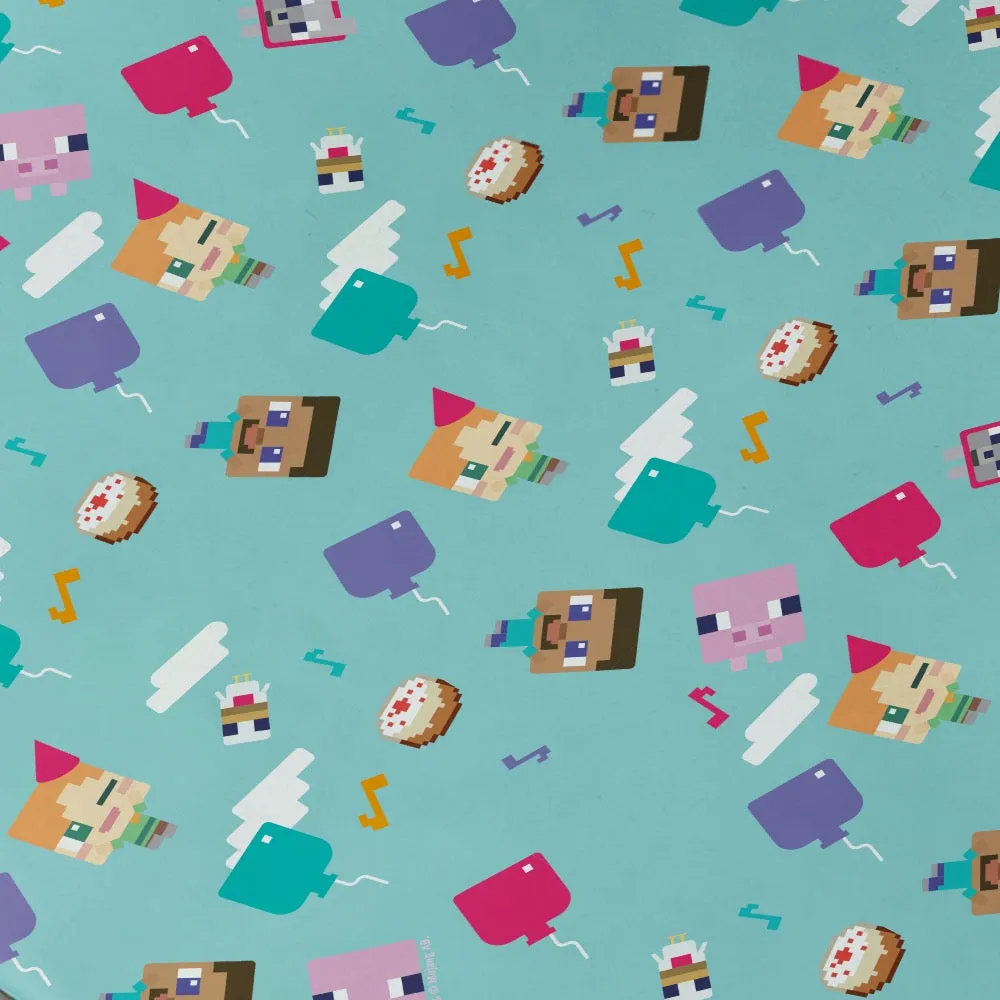 Minecraft Celebration Wrapping Paper