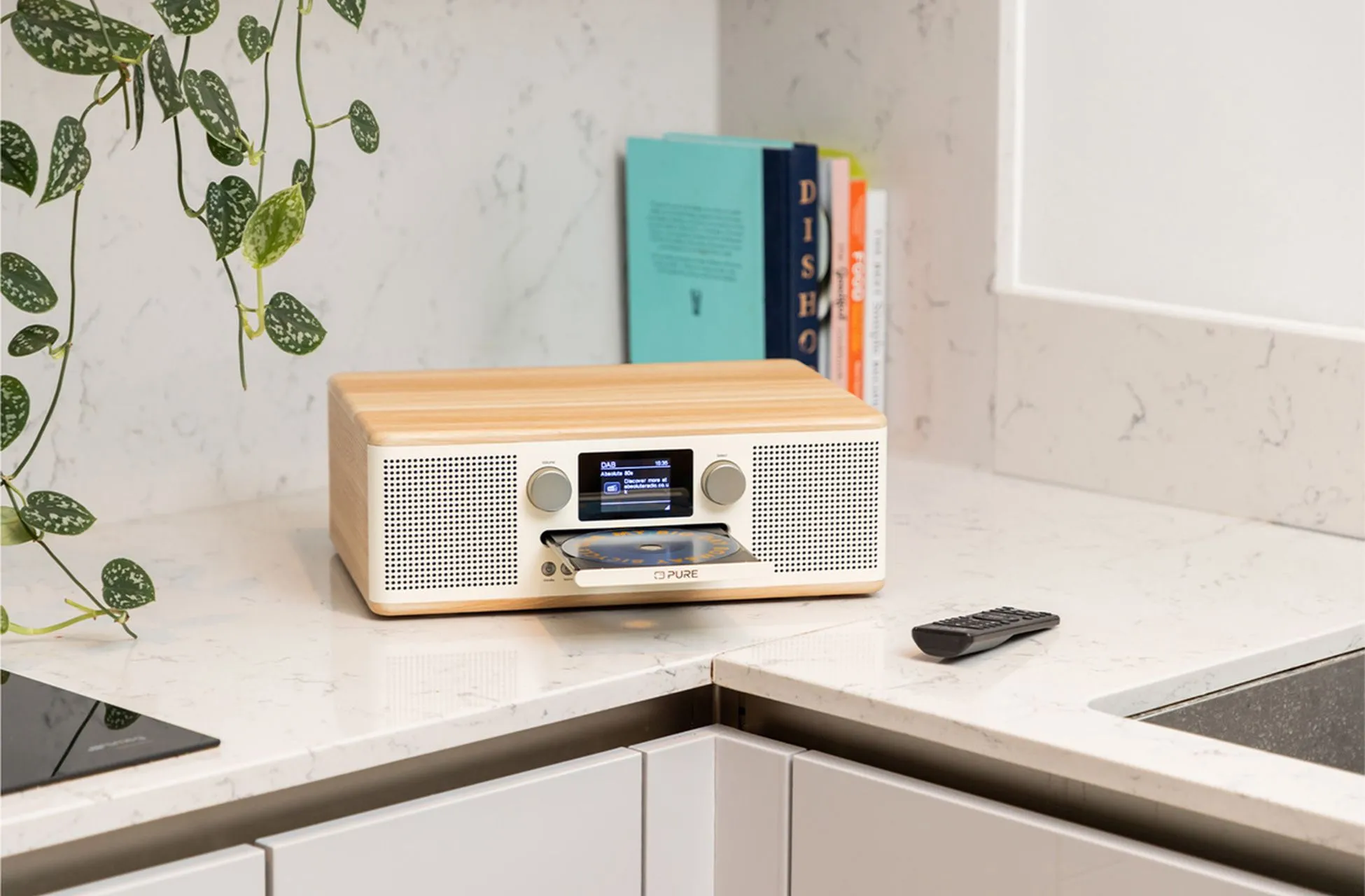Pure Classic C-D6 DAB  FM Radio with Bluetooth CD Player Cotton White