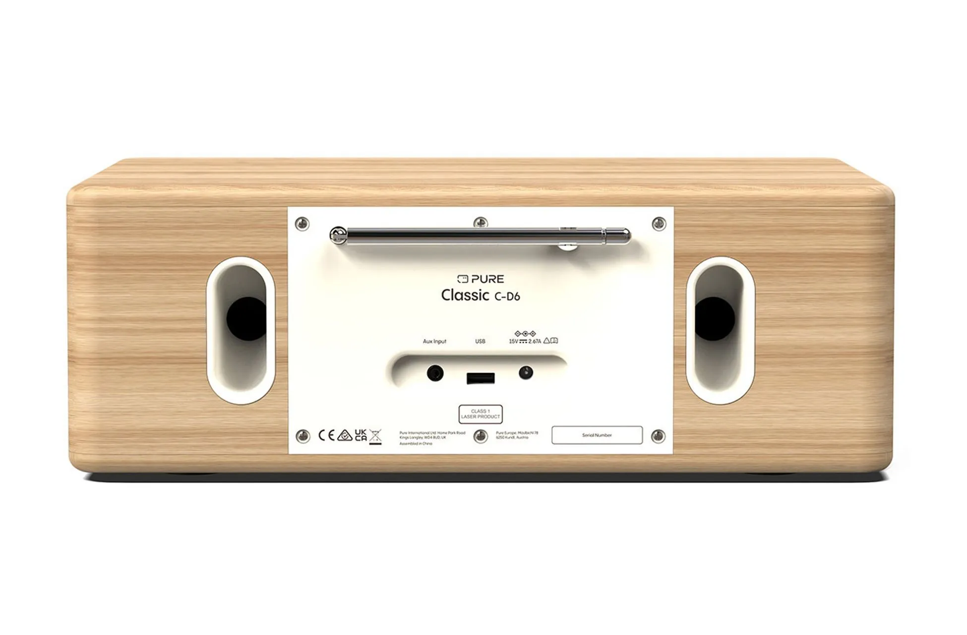 Pure Classic C-D6 DAB  FM Radio with Bluetooth CD Player Cotton White